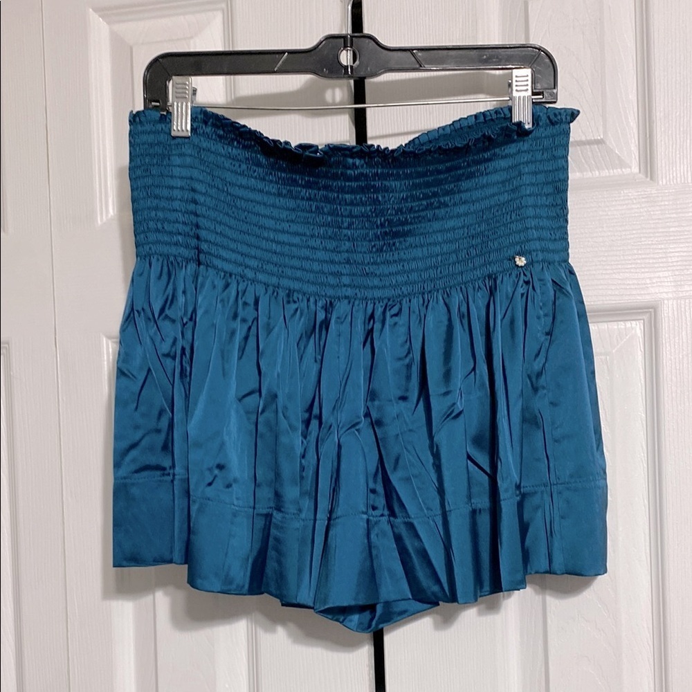 Natural Life NWT teal green satin shorts size L/XL